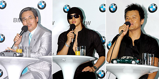 BMW코리아 김효준 대표와 비, 박진영